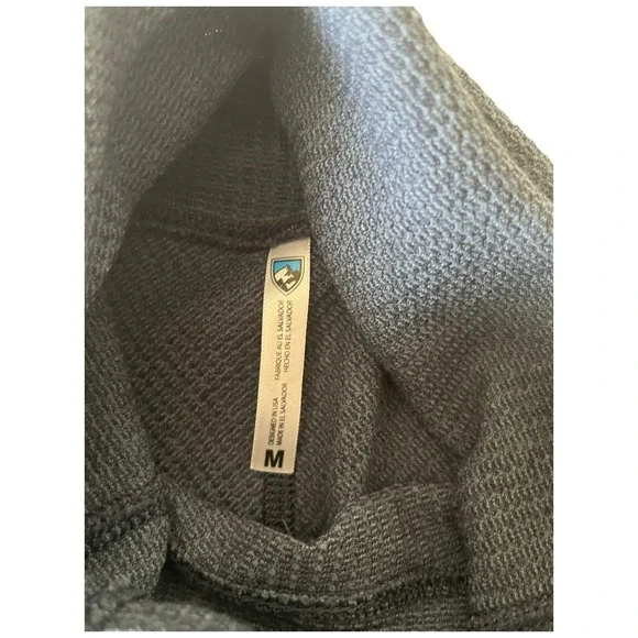 KUHL Women's Petra Turtleneck Sweater Medium‎ #8066 Abyss Gray Blue Waffle NWT - Picture 2 of 9